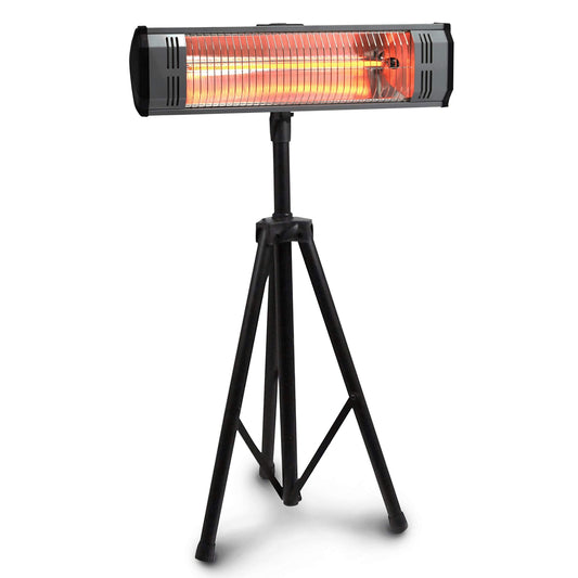 Heat Storm HS-1500-TT Infrared, 7 ft Cord, Tripod + Heater, Black - CookCave