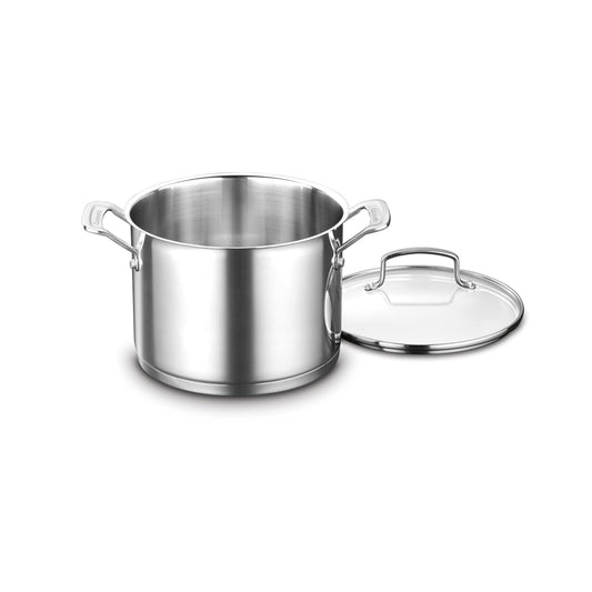 Cuisinart 6-Quart. Stockpot w/Cover, Stainless Steel - CookCave