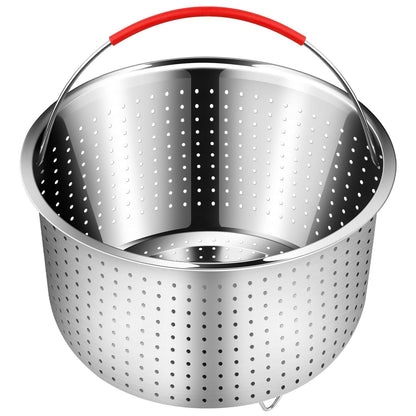 REDANT Steamer Basket for Instant Pot Accessories 8 qt, Pot Strainer Steamer for cooking, Steam Basket Stainless Steel Steamer Insert for Vegetables, Egg, Pasta (Free 2 Pcs silicone gloves), 8 Quart - CookCave