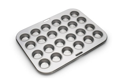 Fox Run Mini Muffin Pan, 24 Cup, Stainless Steel - CookCave