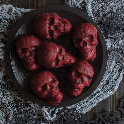 Nordic Ware Halloween Bakeware, Haunted Skull Cakelet Pan, Bronze - CookCave
