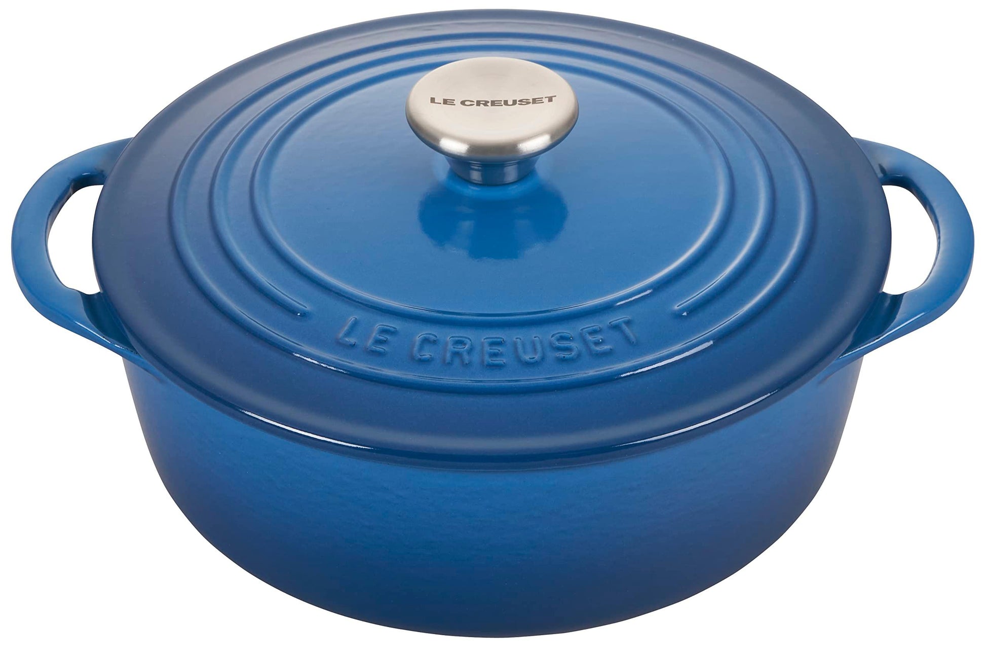 Le Creuset Enameled Cast Iron Shallow Round Oven, 2.75 Qt., Marseille - CookCave