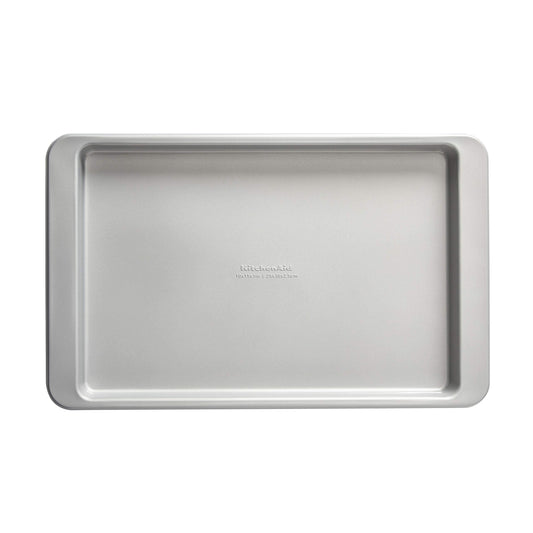 KitchenAid Nonstick Aluminized Steel Baking Sheet, 10x15-Inch, Silver - CookCave