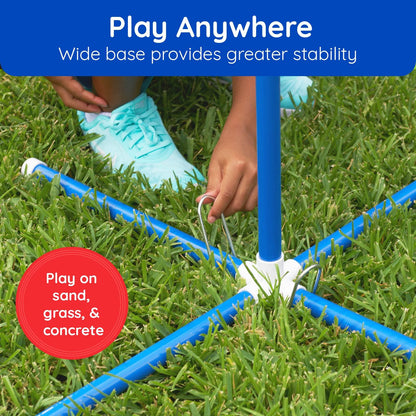 Giggle N Go Yard Games for Adults and Kids - Outdoor Polish Horseshoes Game Set for Backyard and Lawn with Frisbee, Bottle Stands, Poles and Storage Bag﻿ - CookCave
