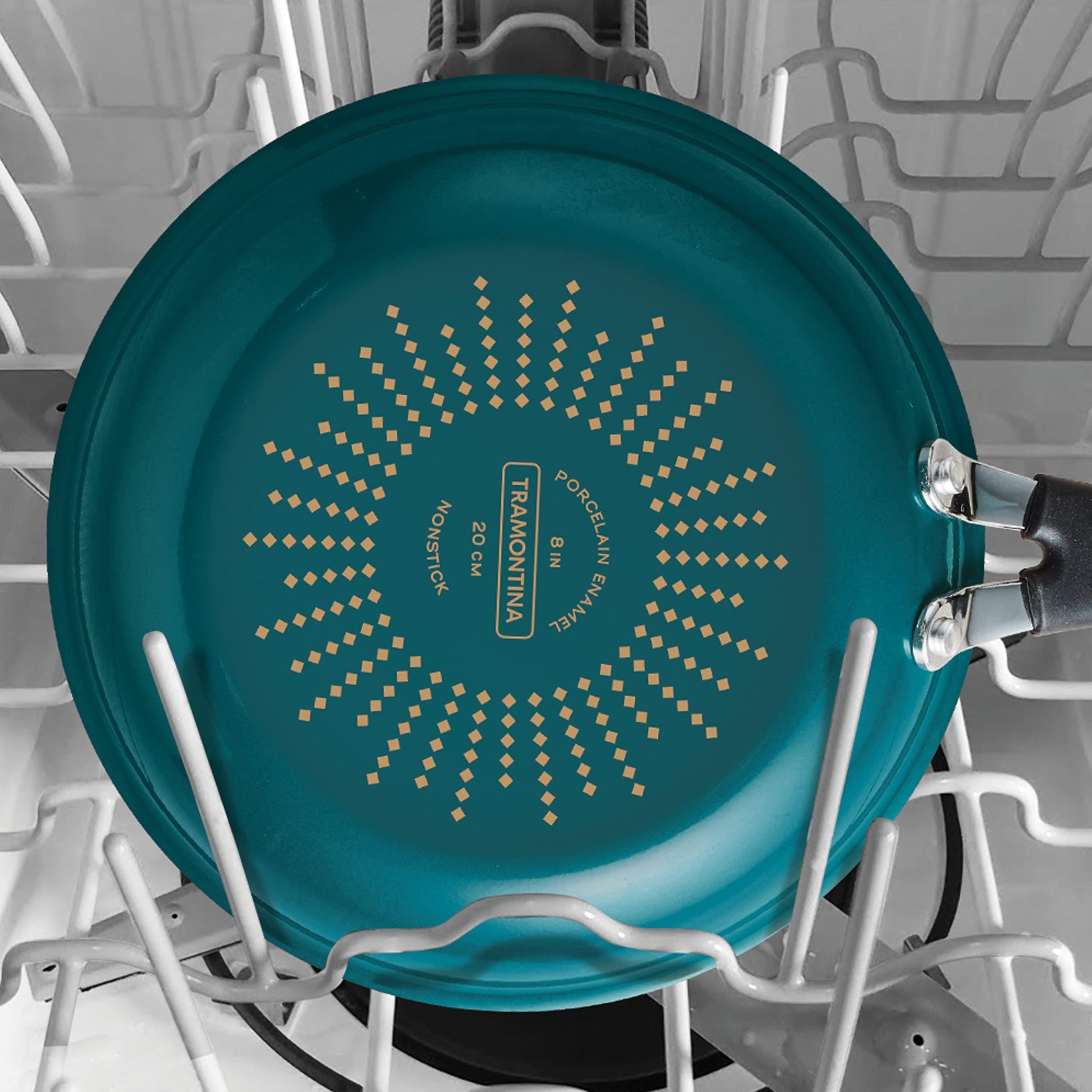 Tramontina 3 Pk Porcelain Enamel Fry Pans - Teal - CookCave