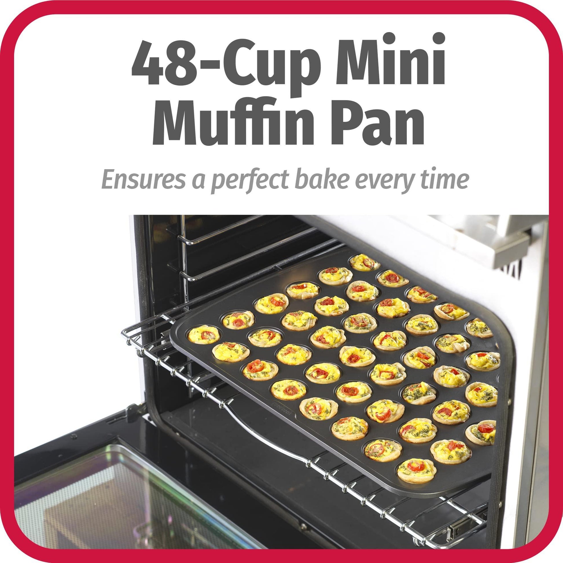 GoodCook 48-Cup Nonstick Steel Mini Cupcake and Muffin Pan, Gray - CookCave