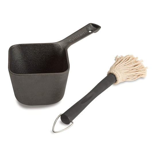 Cuisinart CBP-300 Cast Iron Basting Pot and Brush - CookCave