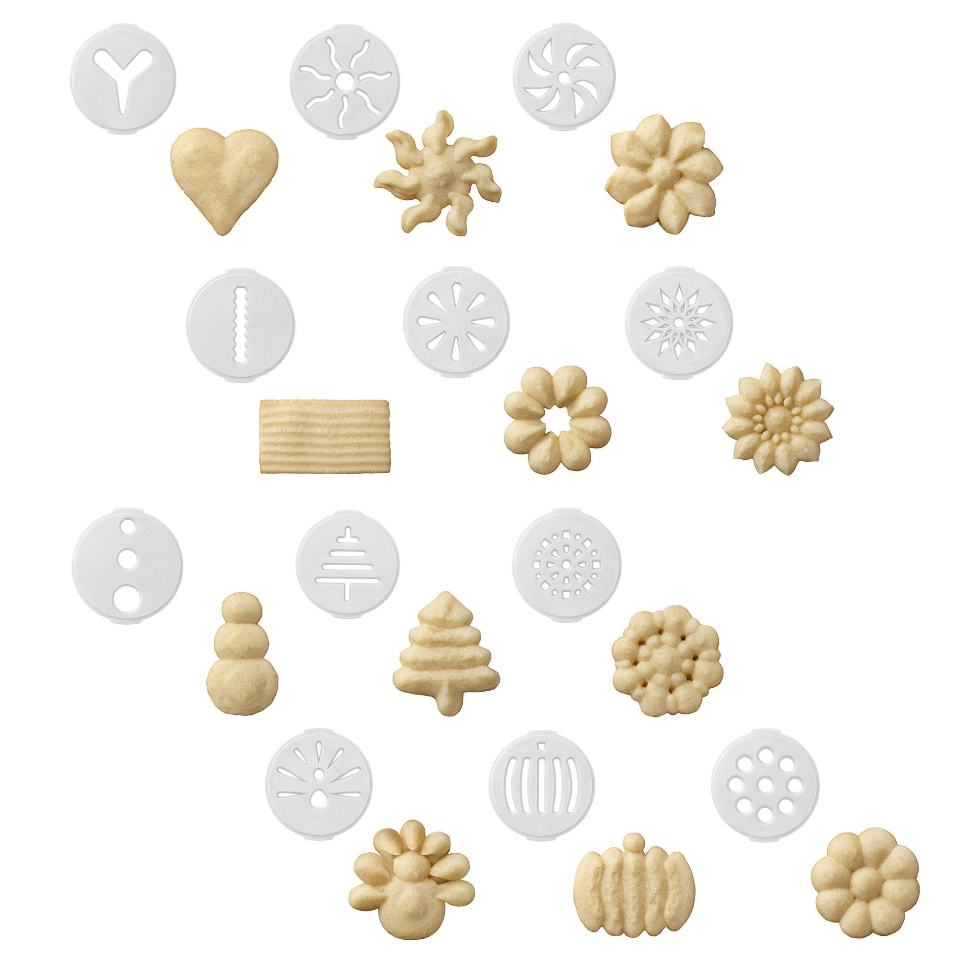 Wilton Simple Success Cookie Press, 13-Piece - CookCave