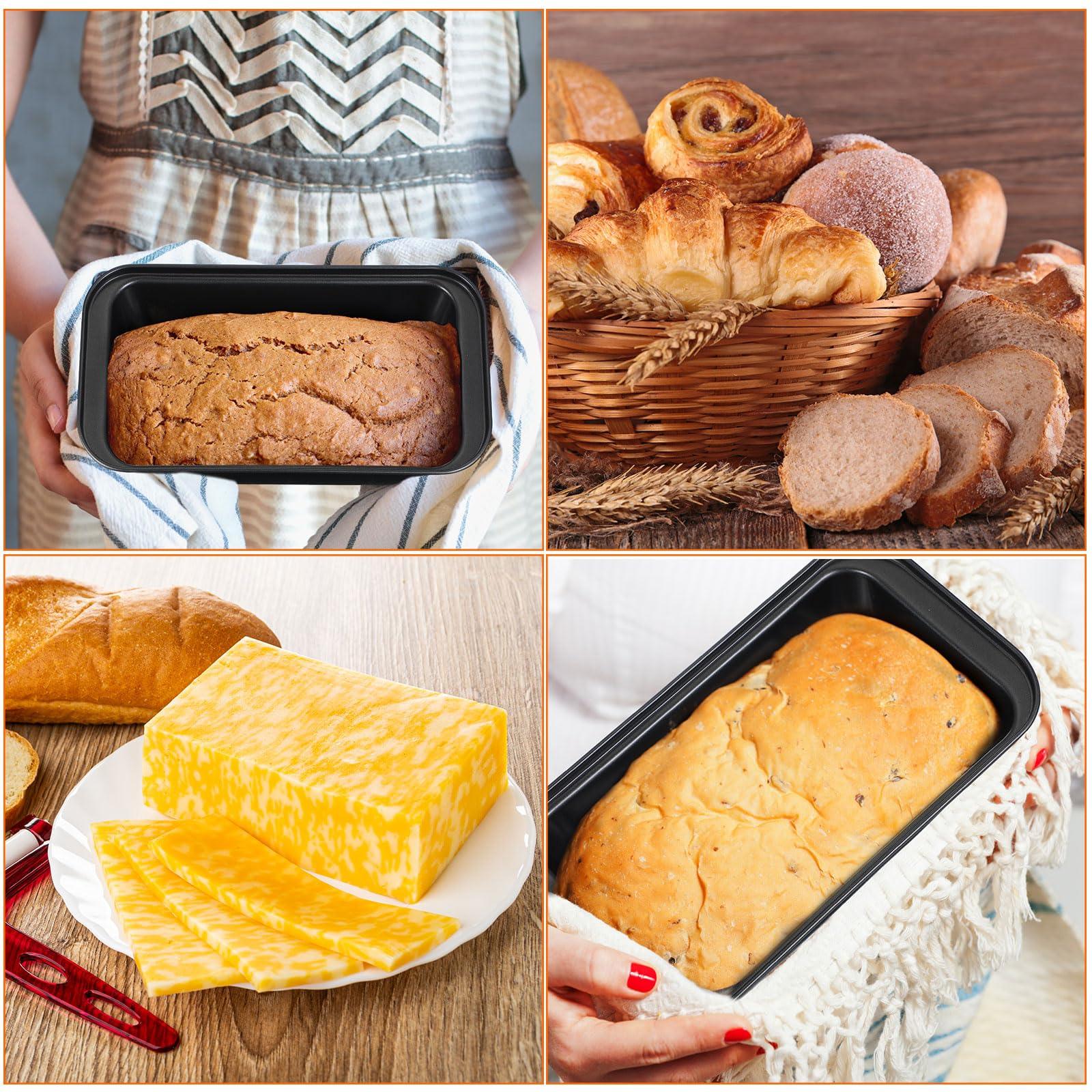 Tanlade 10 Pack Nonstick Bread Loaf Pan 9.5 x 5 Inch Loaf Baking Pan for Homemade Bread Kitchen Baking Pan Tin Home Brownies and Pound Cakes - CookCave