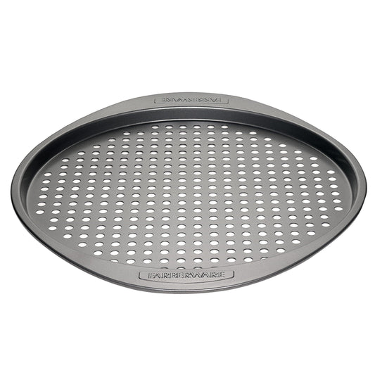 Farberware Nonstick Bakeware Round Pizza/Crisper Pan, 13 Inch, Gray - CookCave