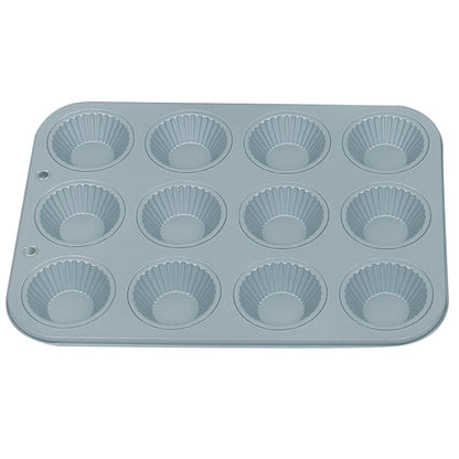 Fox Run Ribbed Tart Pan, 12-Cup, Preferred Non-Stick, 10.5 x 14 x 1 inches - CookCave
