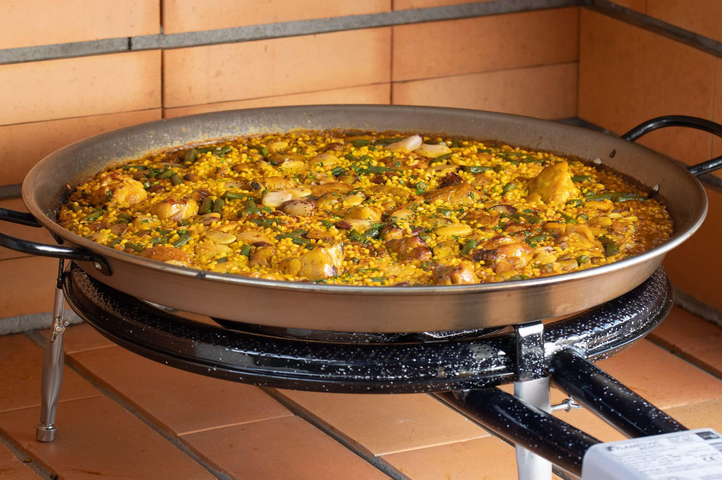 La Valenciana Vaello Campos 30cm Enamelled Steel Paella Pan - CookCave