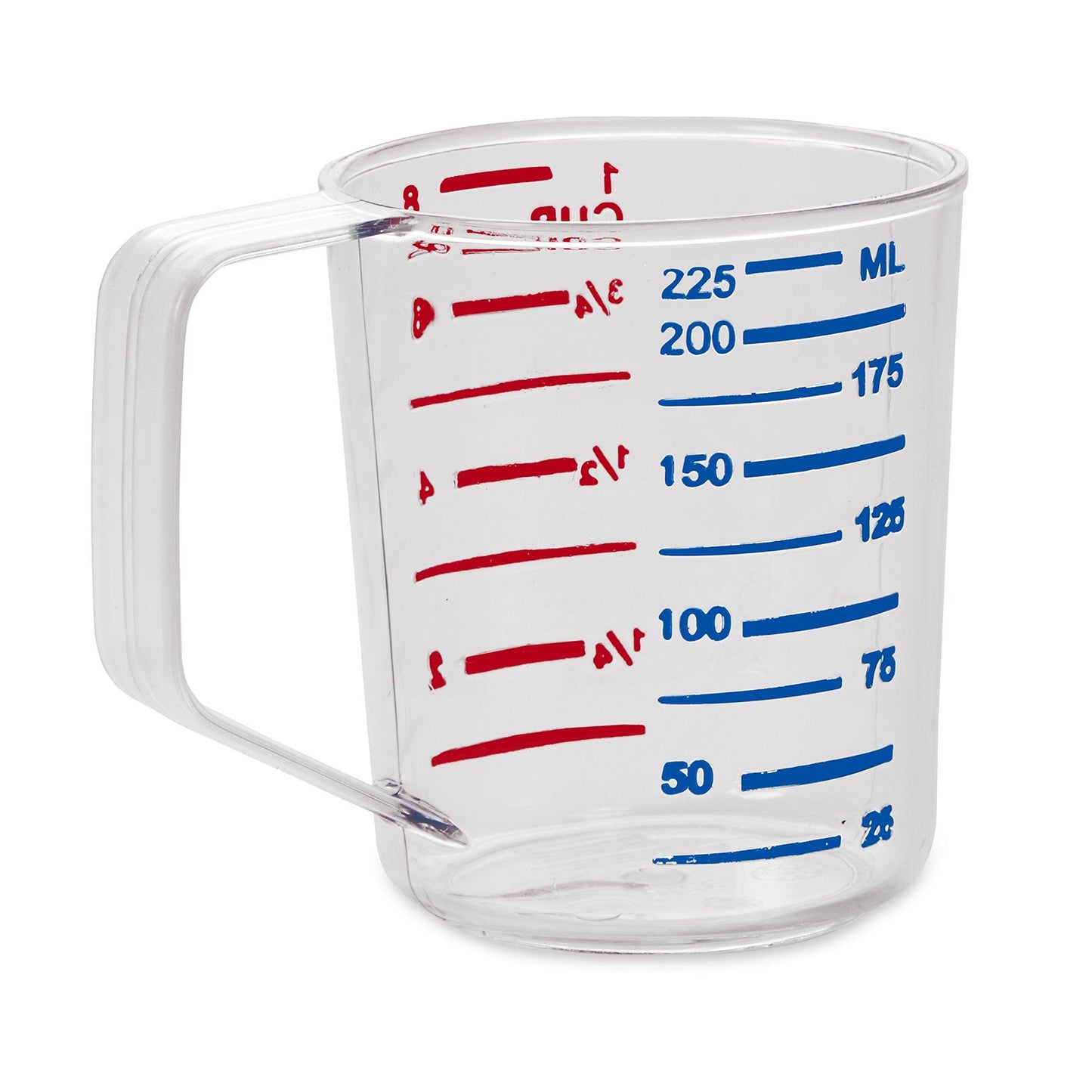 Rubbermaid Commercial Products Bouncer Clear Measuring Cup, 1-Cup, Clear, Strong Food Grade, for use with -40-degree F to 212-degree F, Easy Read for Liquid/Dry Ingredients while Cooking - CookCave