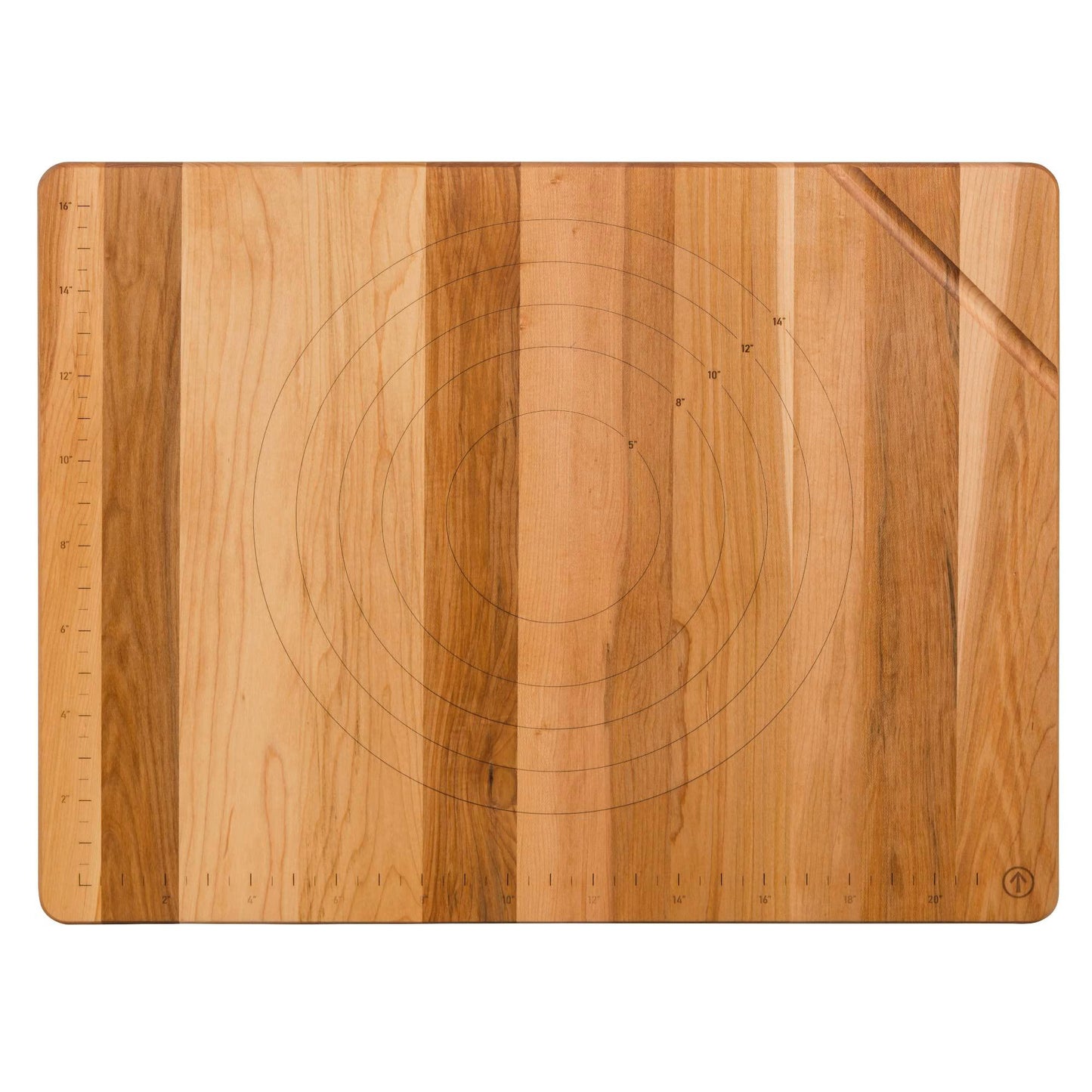 JK Adams Maple with Walnut 24x18 Inch Cleat Pastry Board - CookCave