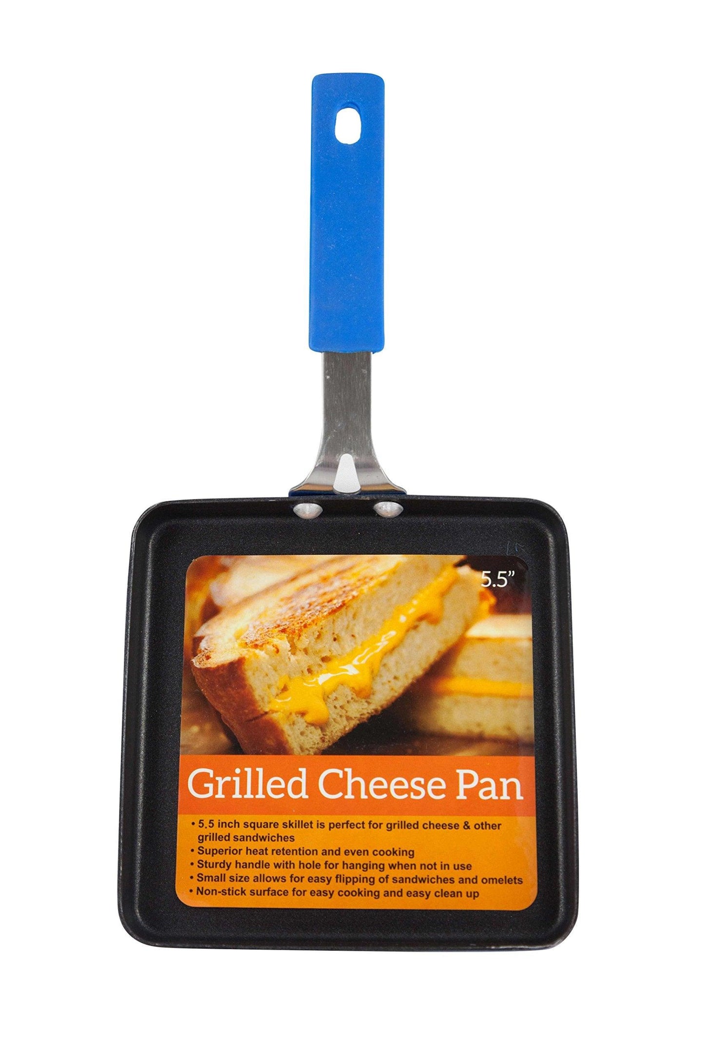 Items 4 U!, Grilled Cheese Non-Stick Pan, 5.5 Inches, Square, 1-pack - CookCave