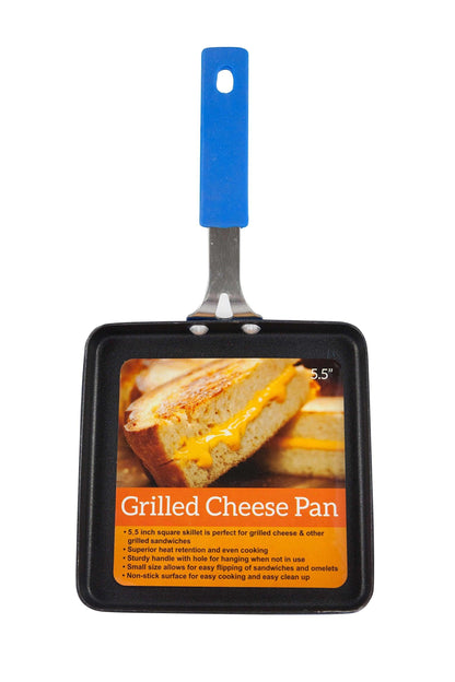 Items 4 U!, Grilled Cheese Non-Stick Pan, 5.5 Inches, Square, 1-pack - CookCave