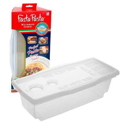 Microwave Pasta Cooker - The Original Fasta Pasta - No Mess, Sticking or Waiting For Boil - CookCave