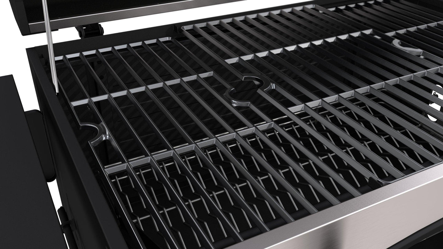 Dyna-Glo DGN486SNC-D Heavy Duty Stainless Charcoal Grill, Large - CookCave