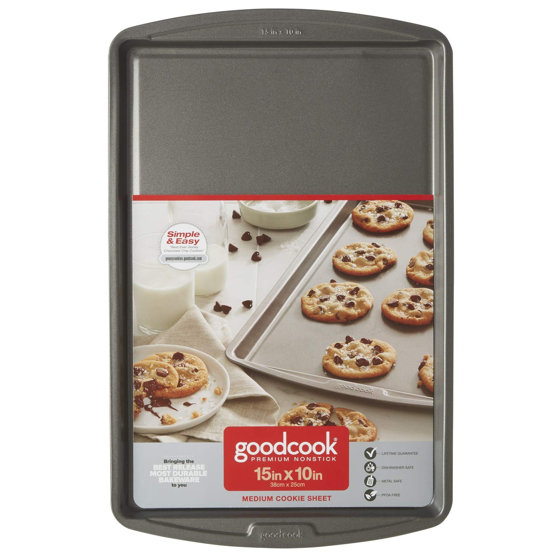 Good Cook Cookie Baking Sheet, 15 x 10 Inch, Gray - CookCave