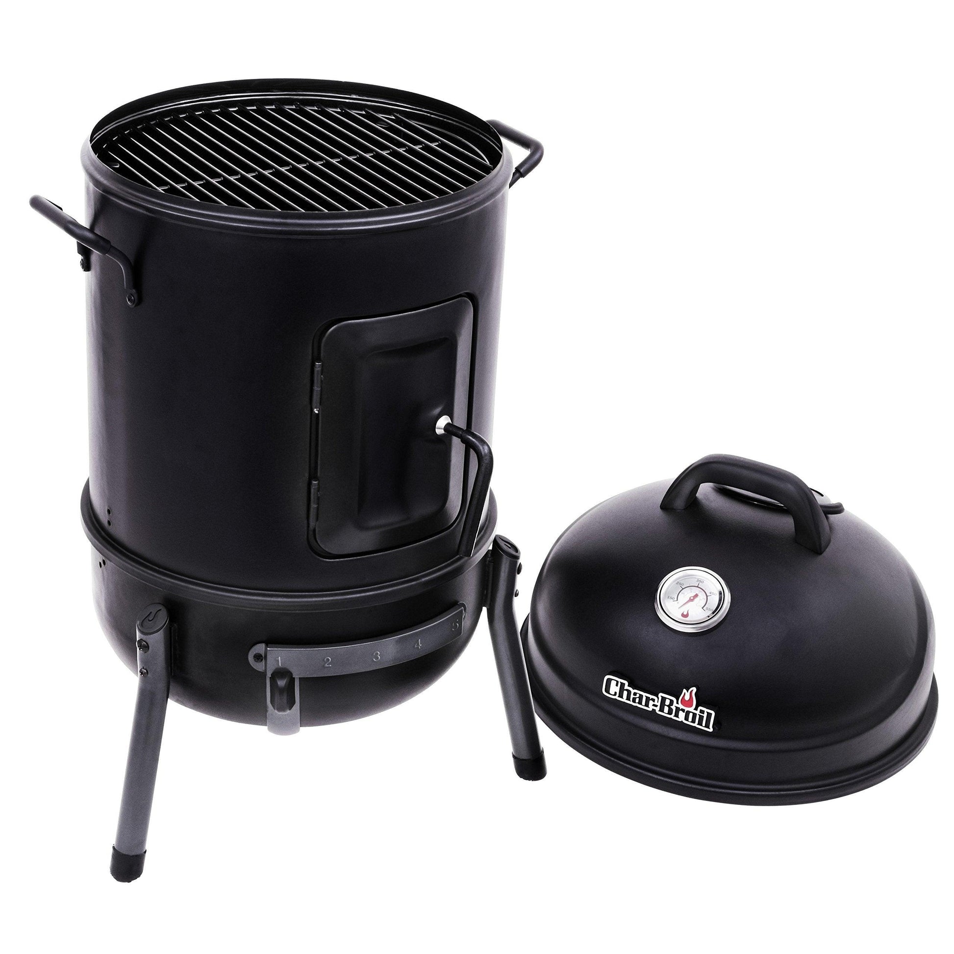 Char-Broil Bullet Charcoal Smoker 16" - 18202075,Black - CookCave