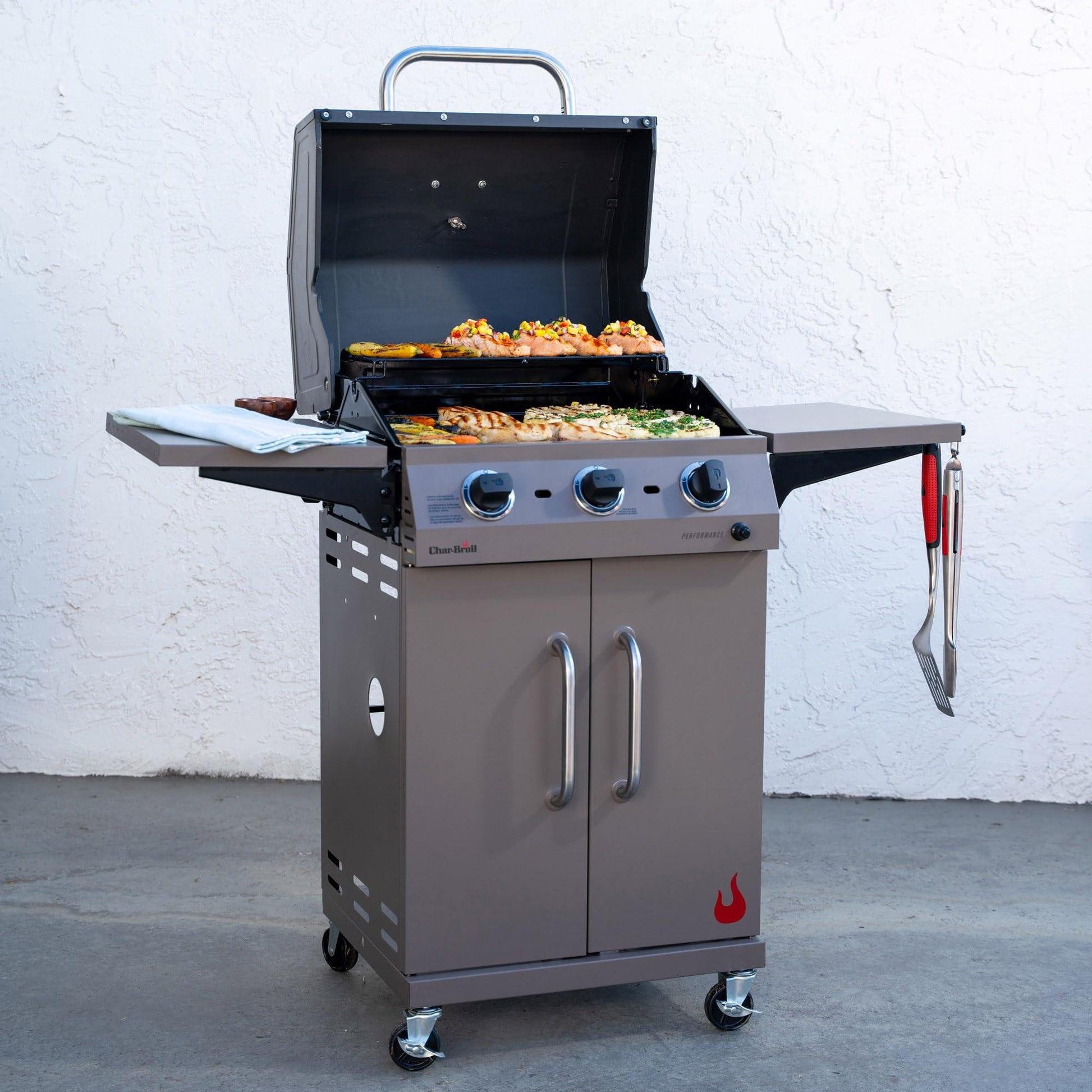 Char-Broil Performance Series Convective 3-Burner Cart Propane Gas Stainless Steel Grill - 463732823 - CookCave