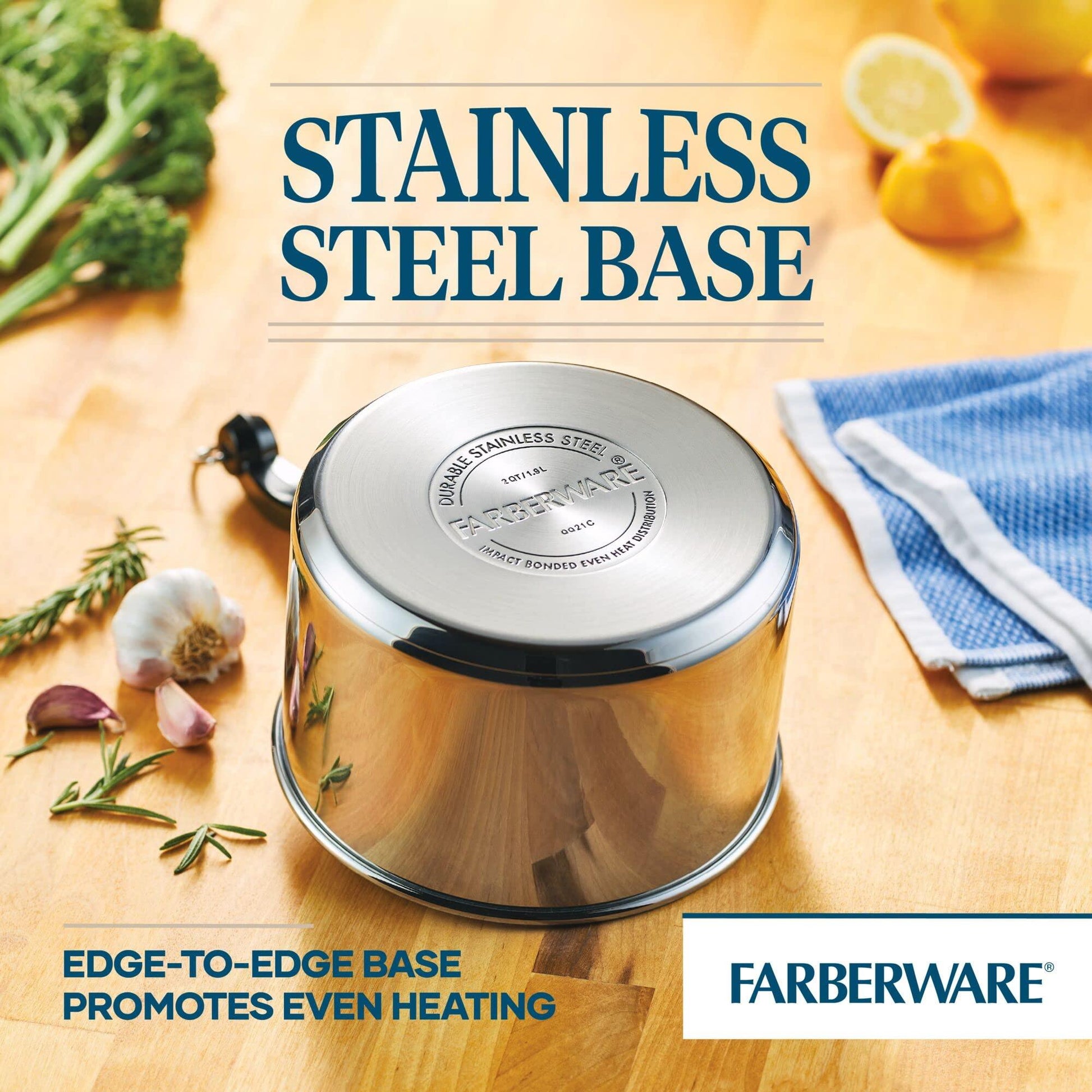 Farberware Classic Stainless Series 2-Quart Covered Double Boiler - CookCave