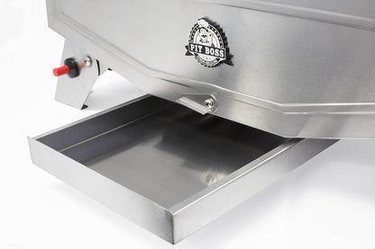 Pit Boss Grills PB100P1 Pit Stop Single-Burner Portable Tabletop Grill , Grey - CookCave