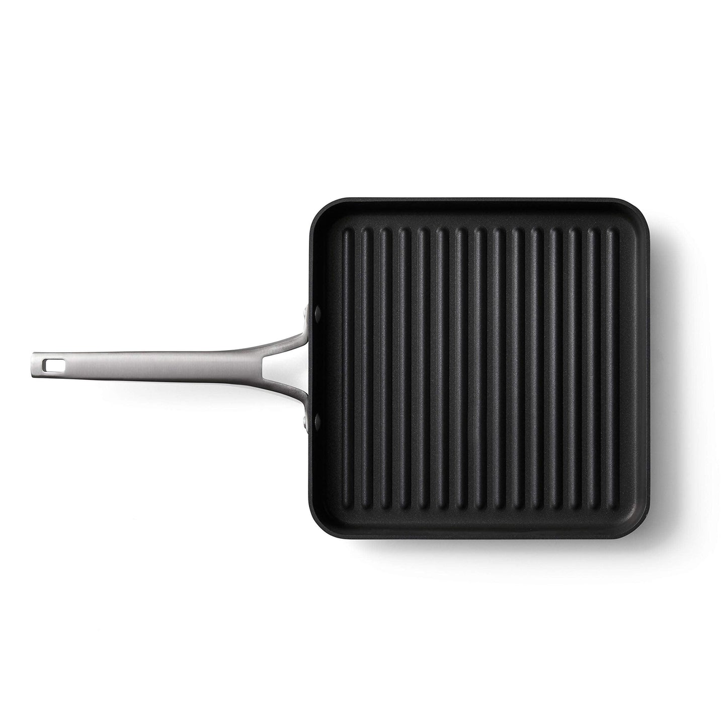 Calphalon Premier Hard-Anodized Nonstick 11-Inch Square Grill Pan, Black - CookCave