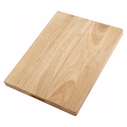 Winco Heavy-Duty 1.75" Thick Wood Cutting Board, 18" x 30", Natural Wood - CookCave