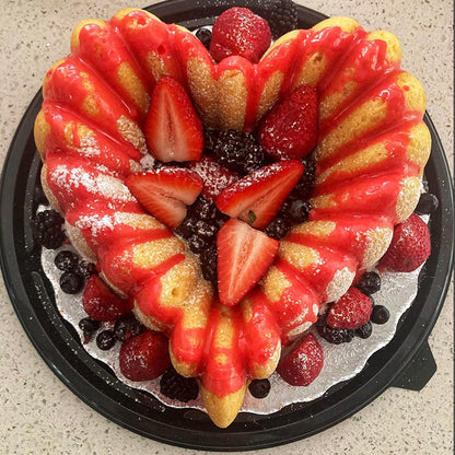 Heart Cake Pan NonStick Floral Heart Bundt Pan for Valentine’s Day - CookCave