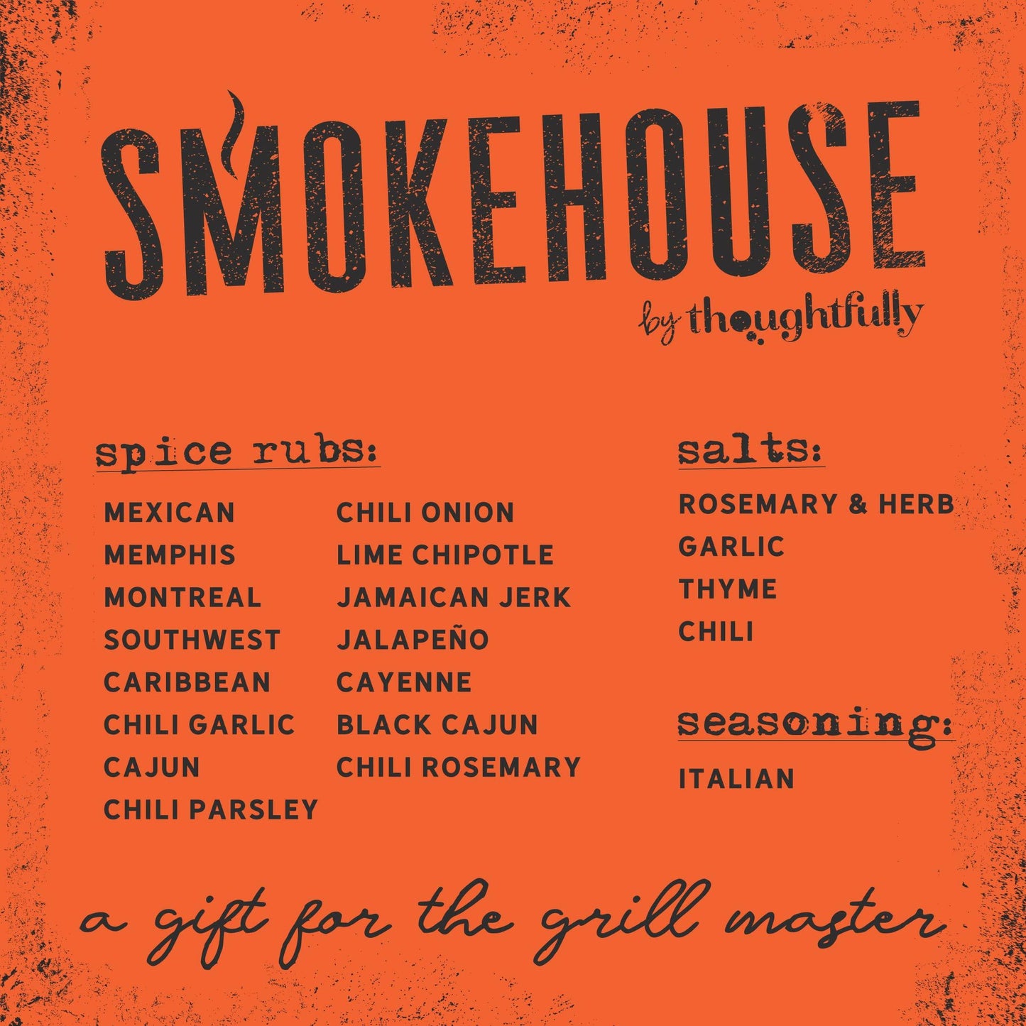 Smokehouse by Thoughtfully Ultimate Grilling Spice Set, Grill Seasoning Gift Set Flavors Include Chili Garlic, Rosemary and Herb, Lime Chipotle, Cajun Seasoning and More, Pack of 20 - CookCave