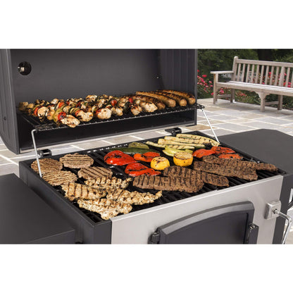 Dyna-Glo DGN486SNC-D Heavy Duty Stainless Charcoal Grill, Large - CookCave