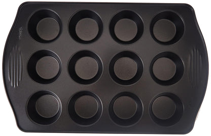 Wilton Perfect Results Premium Non-Stick Bakeware Muffin Pan, for Great Muffins and So Much More, 12 Cavities - CookCave