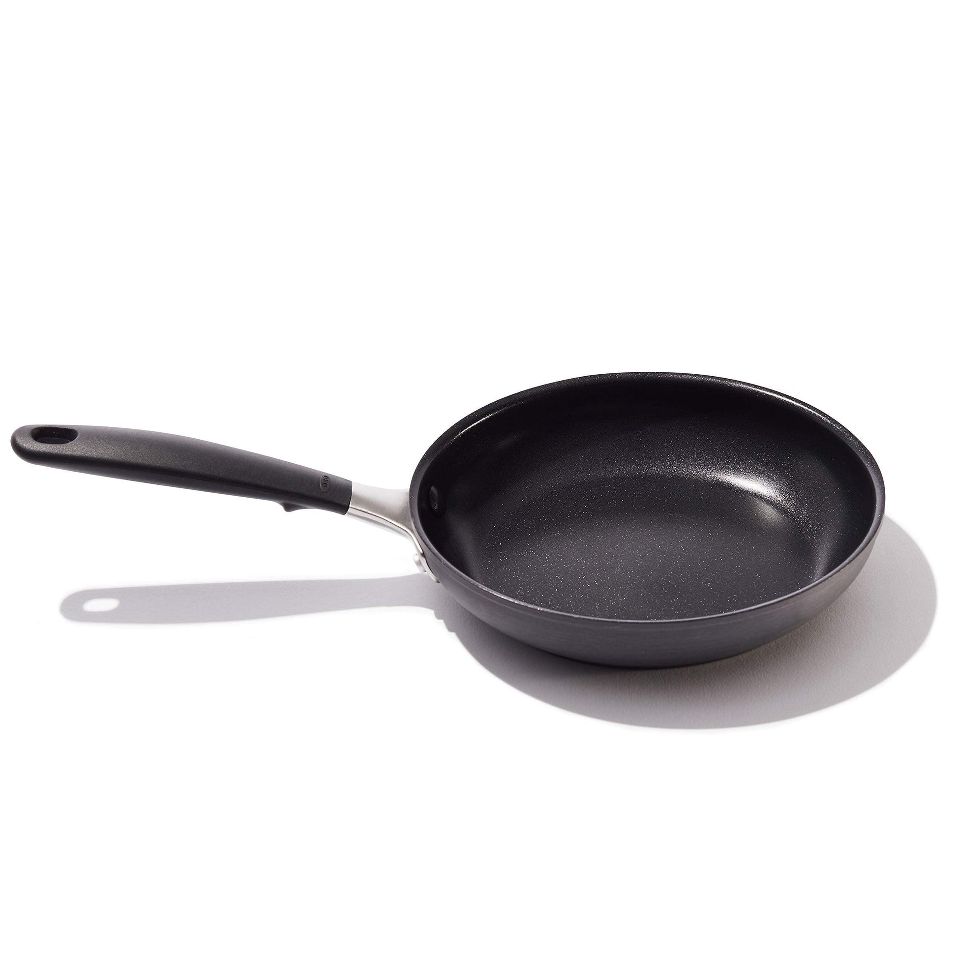 OXO Good Grips 8" Frying Pan Skillet, 3-Layered German Engineered Nonstick Coating, Stainless Steel Handle with Nonslip Silicone, Black - CookCave