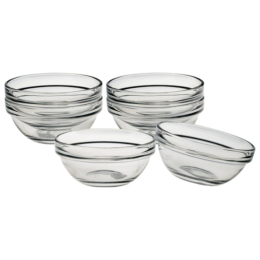 Luminarc Stackable 3 Inch Glass Pinch Bowl, Set of 6 - CookCave