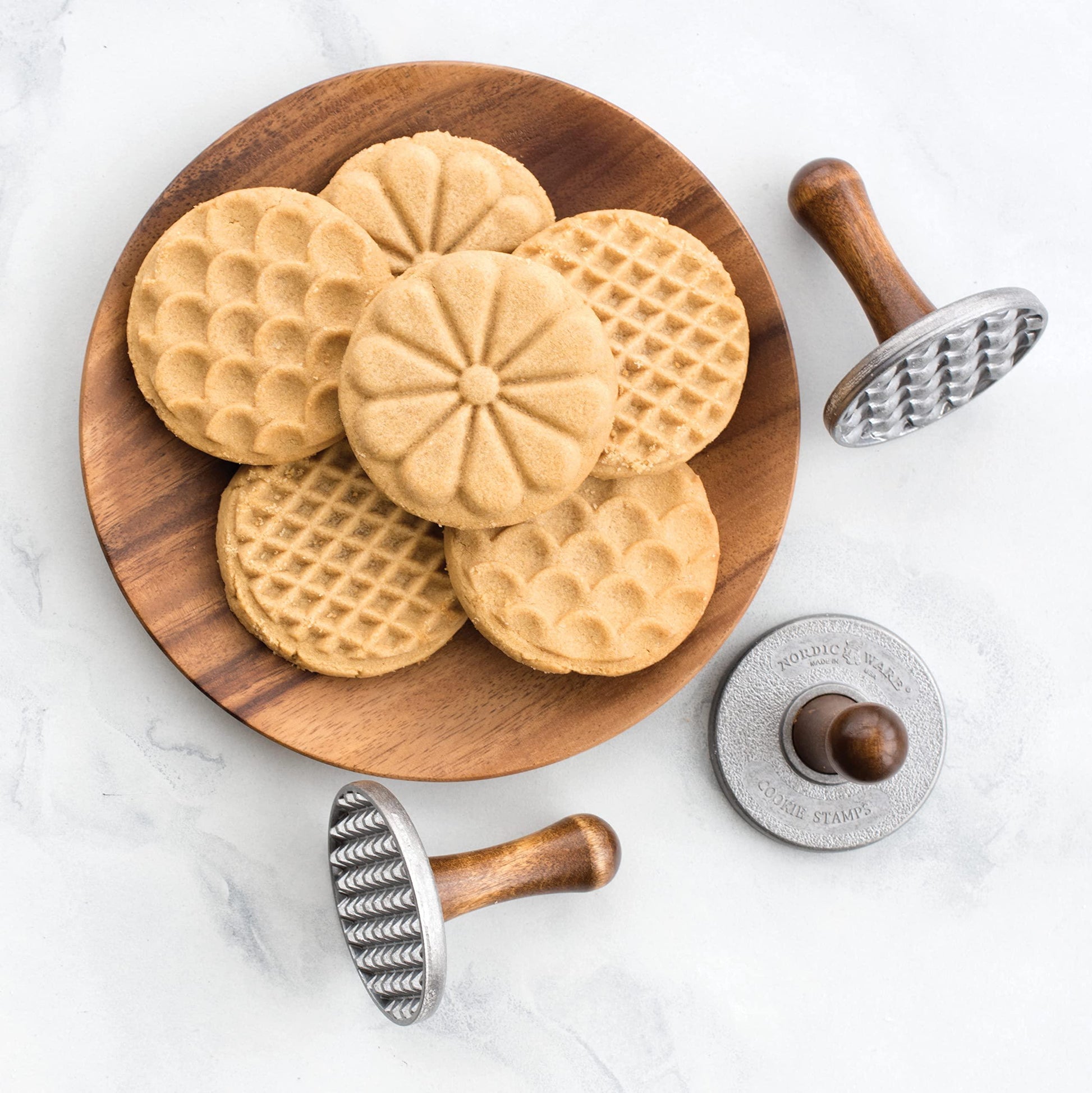 Nordic Ware 01235 – Heirloom Cookie Stamps, Grey - CookCave