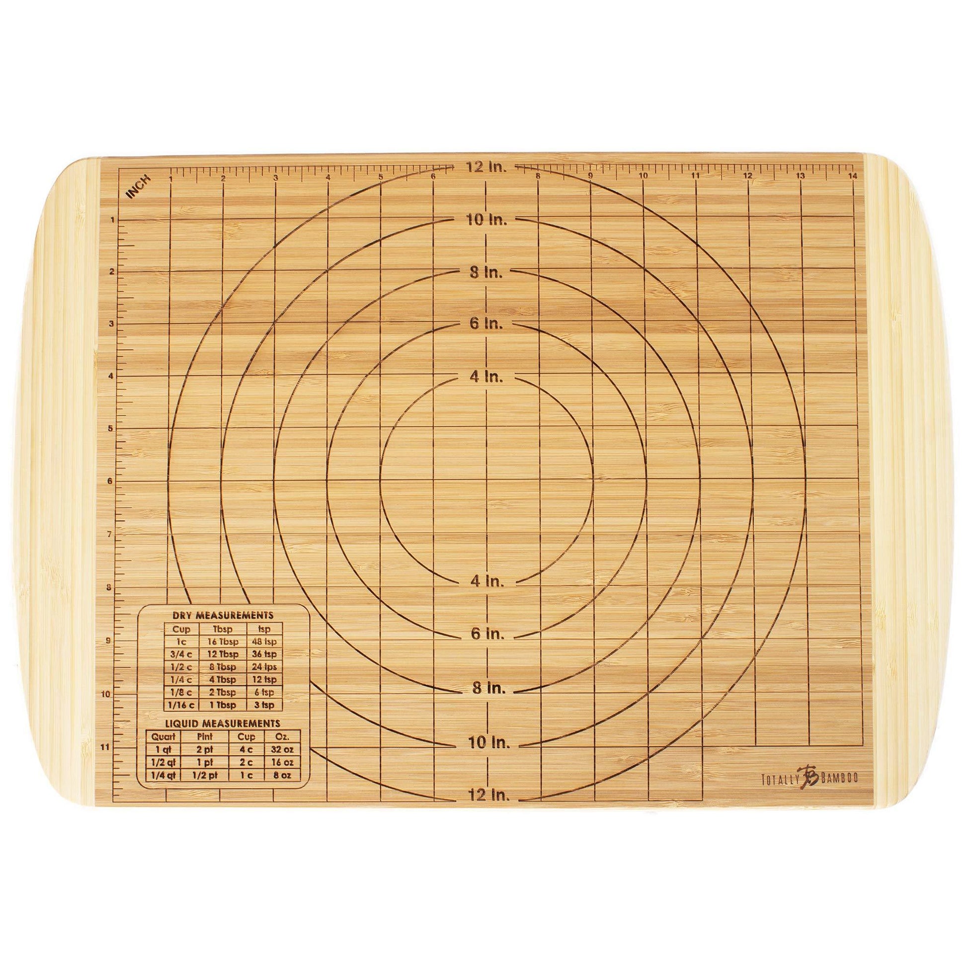 Totally Bamboo Reversible Baker's Board and Carving Butcher Block with Juice Grooves - CookCave