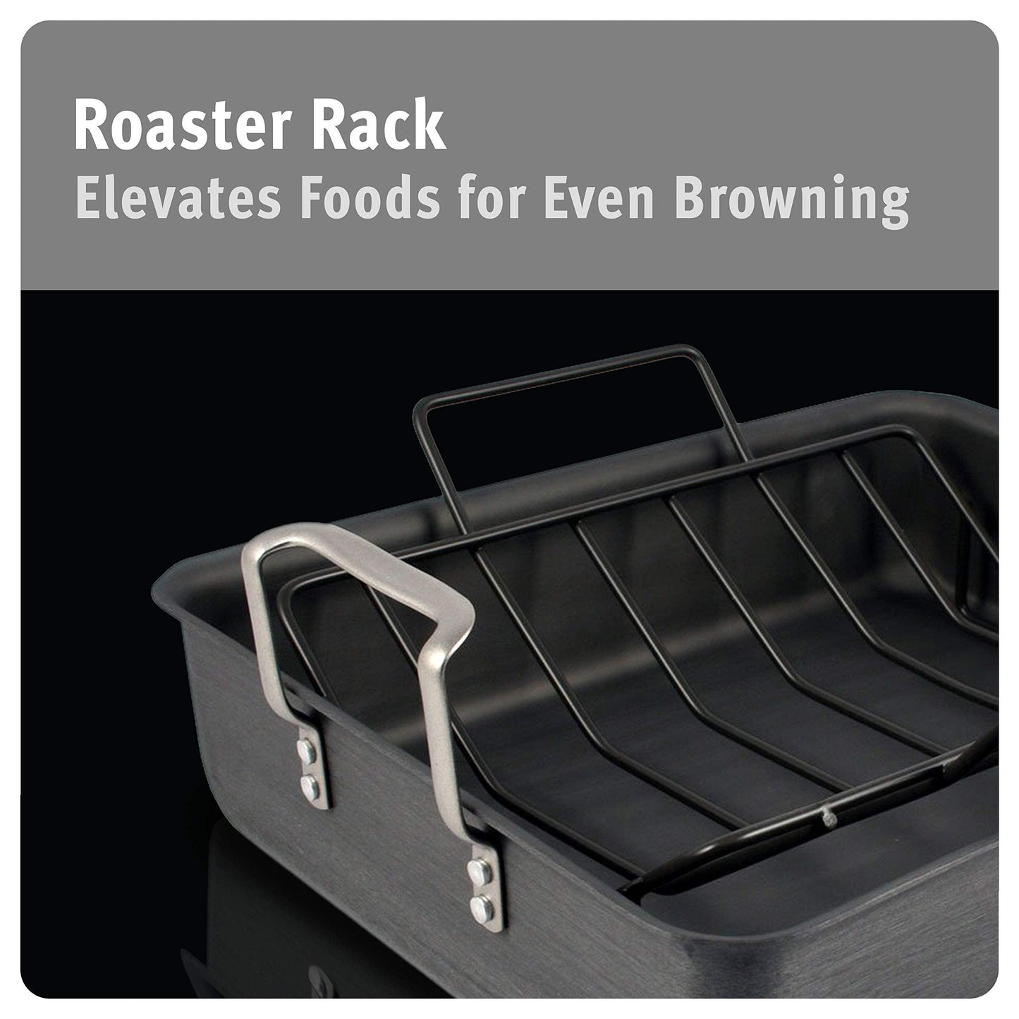 Calphalon Classic 16-Inch Roaster with Nonstick Rack - CookCave