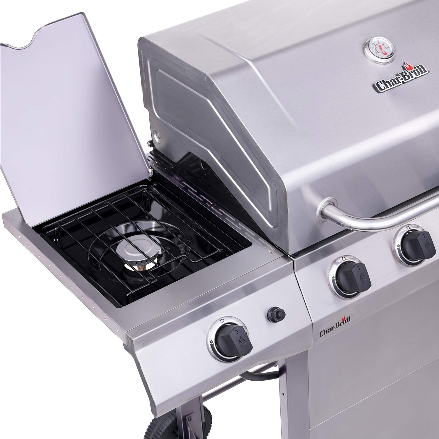 Char-Broil® Performance Series™ Convective 4-Burner with Side Burner Cart Propane Gas Stainless Steel Grill - 463352521 - CookCave