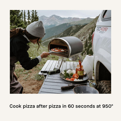 Roccbox Pizza Oven by Gozney | Portable Outdoor Oven | Gas Fired, Fire & Stone Outdoor Pizza Oven - Includes Professional Grade Pizza Peel - CookCave