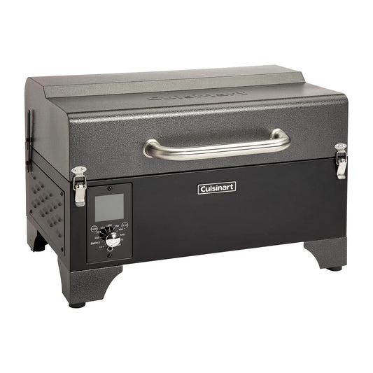 Cuisinart CPG-256 Portable Wood Pellet Grill and Smoker, Black and Dark Gray - CookCave