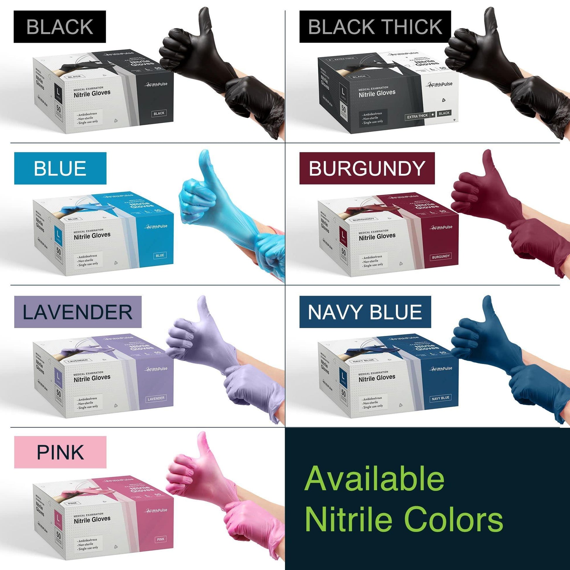 Disposable Black Nitrile Gloves Medium 50 Count - Extra Thick 4.5 Mil - Powder and Latex Free Rubber Gloves - Surgical Medical Exam Gloves - Food Safe Cooking Gloves - CookCave