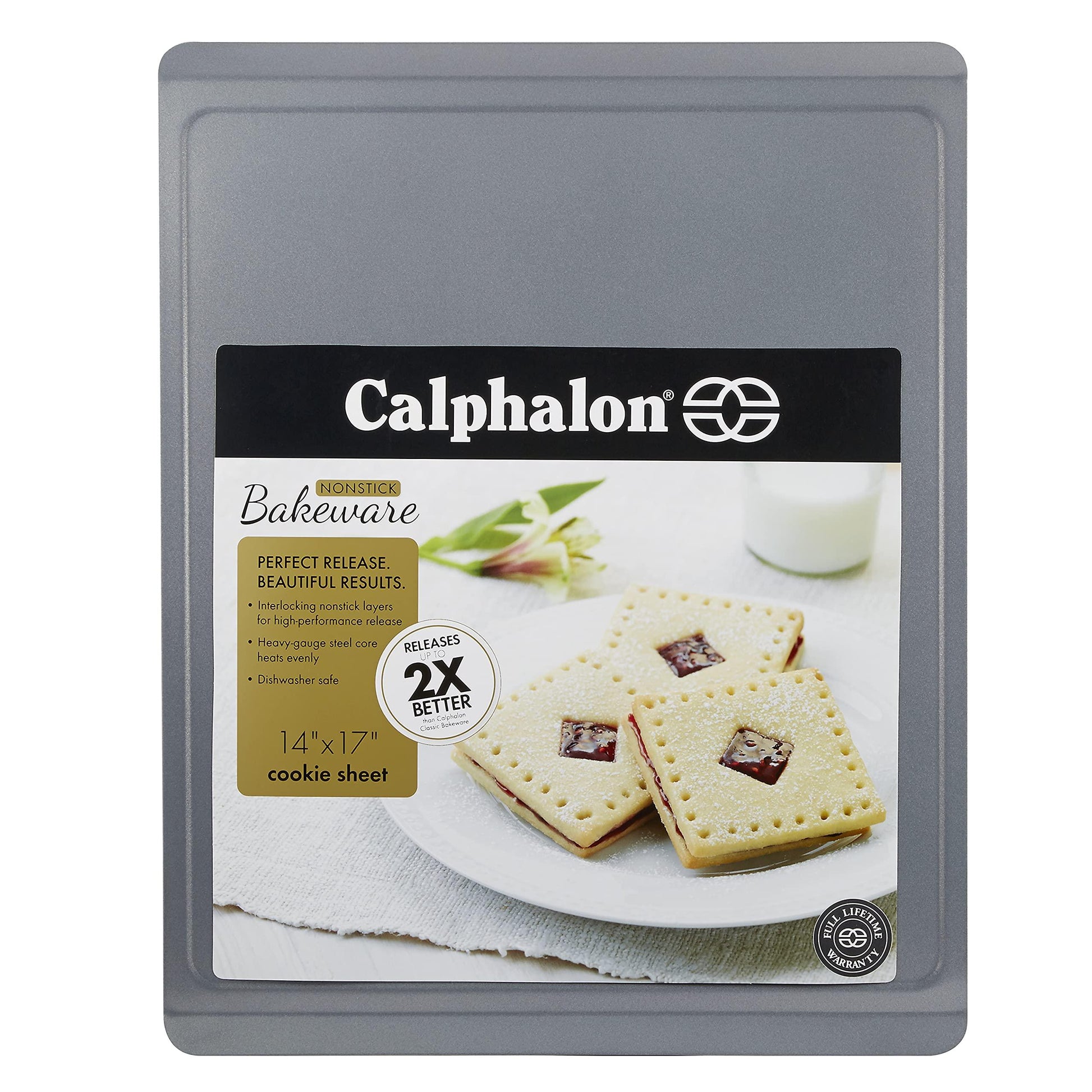 Calphalon Nonstick Bakeware, Cookie Sheet, 14-inch by 17-inch - CookCave