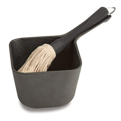 Cuisinart CBP-300 Cast Iron Basting Pot and Brush - CookCave