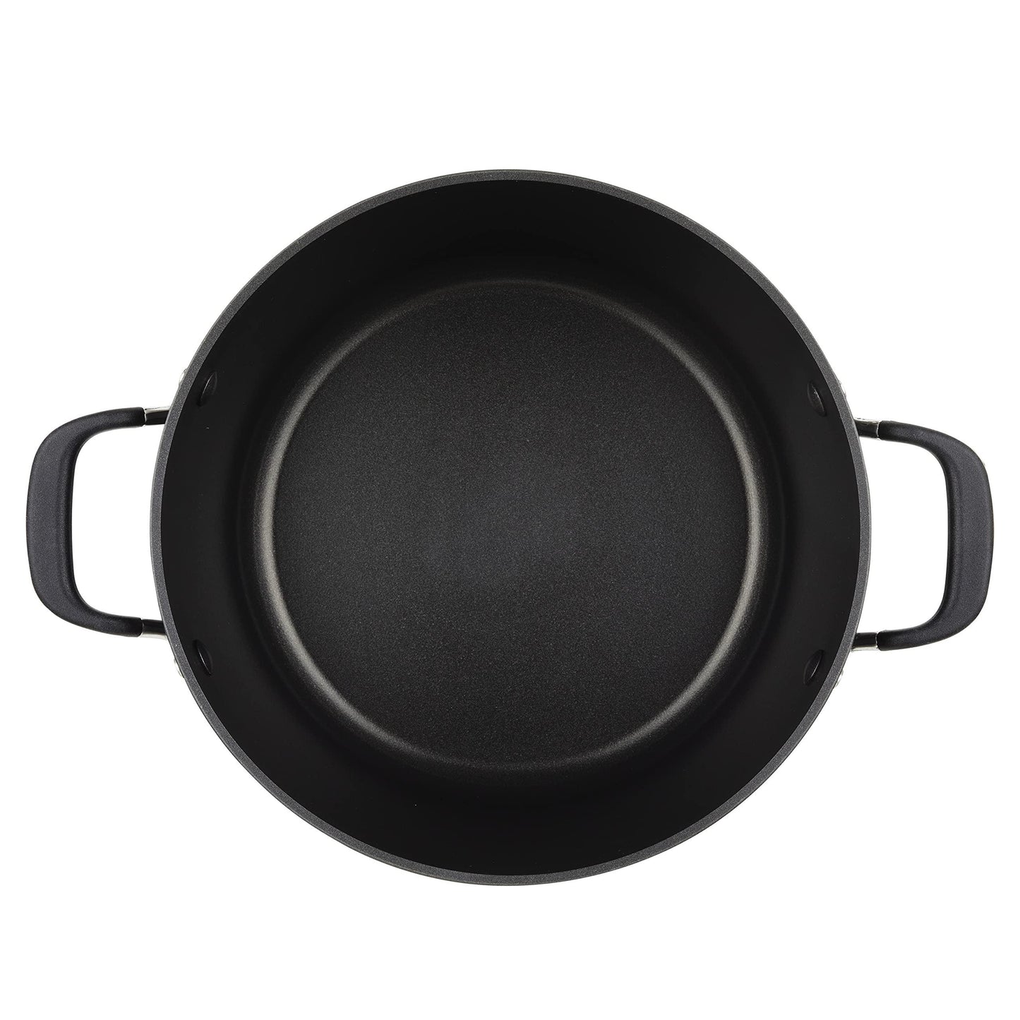 KitchenAid Hard Anodized Nonstick Stockpot with Lid, 8 Quart, Onyx Black - CookCave