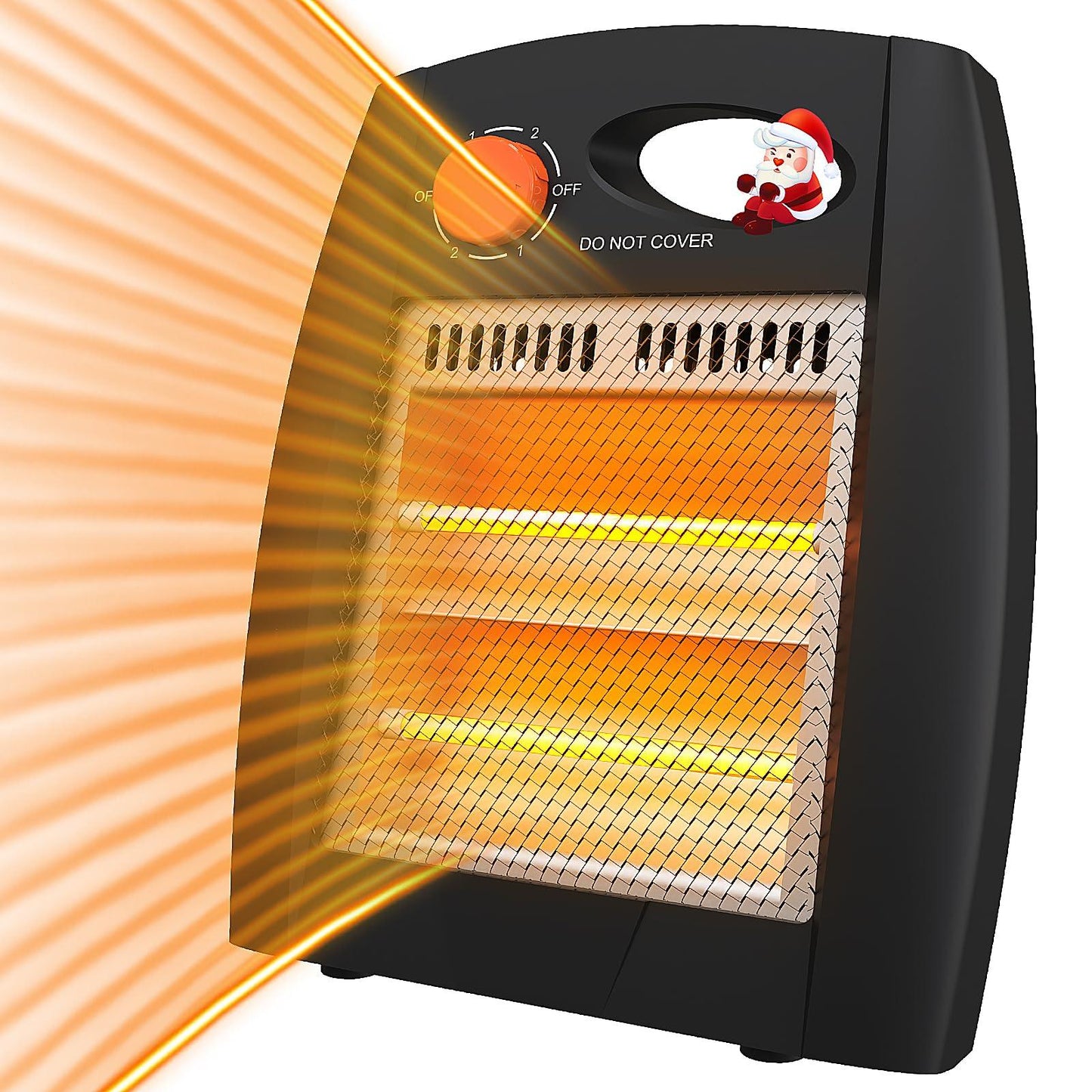 Buyplus Outdoor Heater for Patio - Infrared Space Heater with 2 Heat Settings, Overheat & Tip-Over Protection, Quartz Heater 3S Fast Heating, Garage Heater for Office, Bedroom, Home, Indoor Outdoor - CookCave