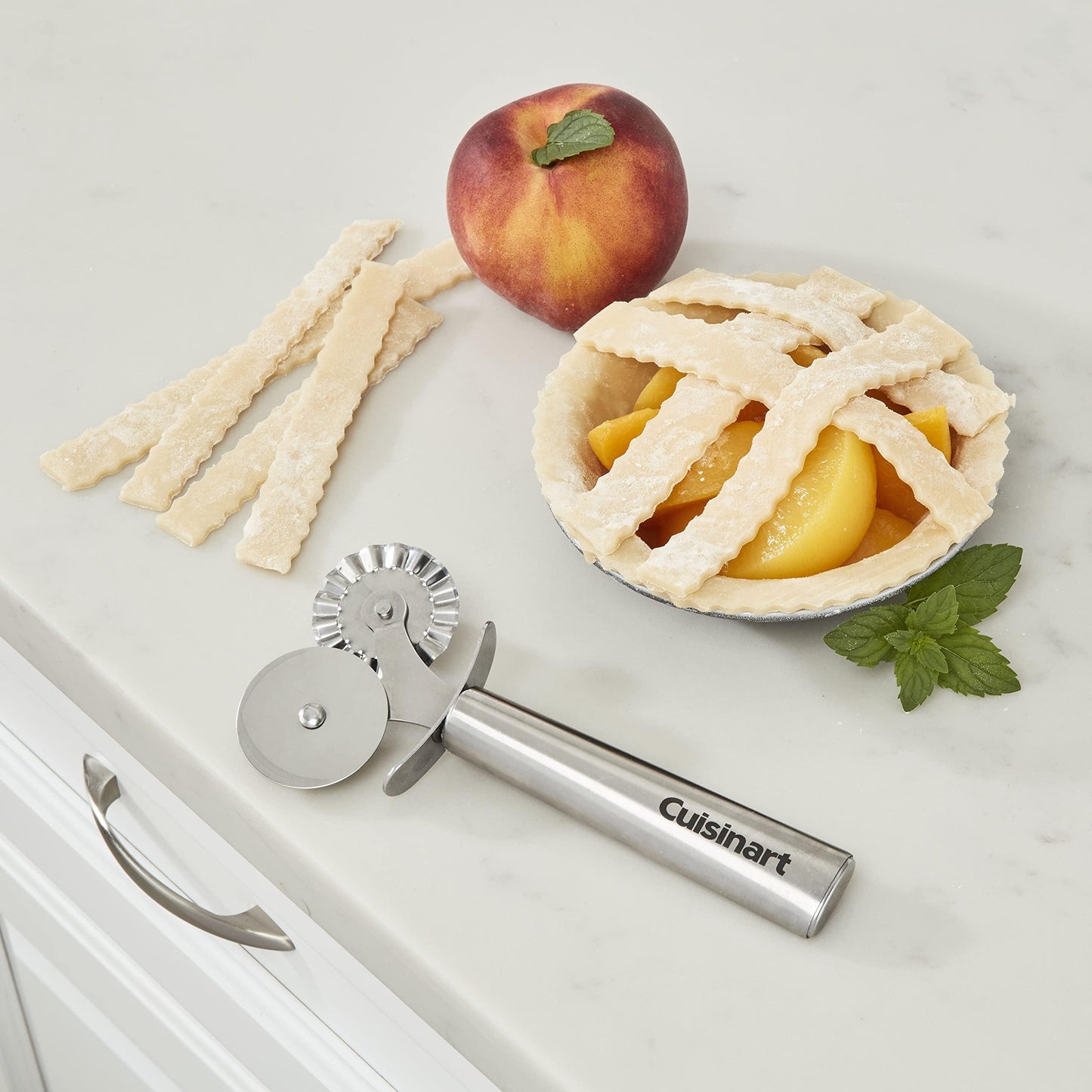 Cuisinart CTG-00-DPW Dual Head Wheel Pastry Roller, Stainless Steel - CookCave