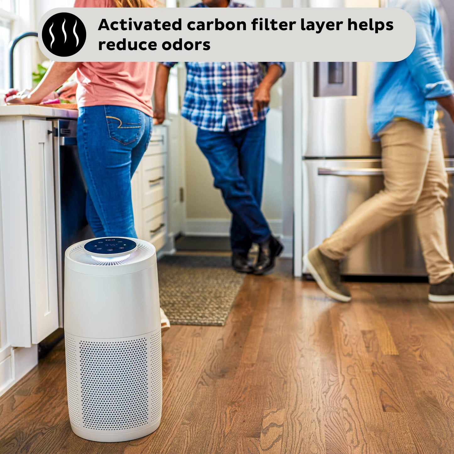 Instant HEPA Quiet Air Purifier, From the Makers of Instant Pot with Plasma Ion Technology for Rooms up to 1,940ft2, removes 99% of Dust, Smoke, Odors, Pollen & Pet Hair, for Bedrooms, Offices, Pearl - CookCave