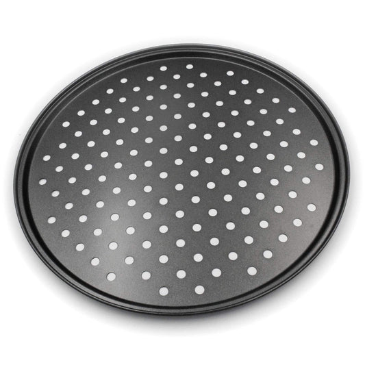 Pizza Pan for Oven, 12 inch Nonstick Pizza Pans, Carbon Steel Pizza Pan with Holes, Pizza Baking Pan for Oven Baking Supplies, for Home Baking Kitchen Oven Restaurant - CookCave