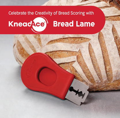 KNEADACE Extractable & Magnetic Bread Lame Dough Scoring Tool - Professional Sourdough scoring tool for Sourdough Bread baking & Bread Making Tools - Scoring Patterns booklet & 5 Razor Blades - CookCave